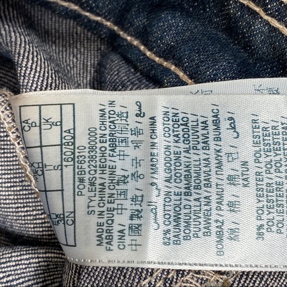 Guess Blue Jean Denim Jacket Button Up Coat - Picture 7 of 7